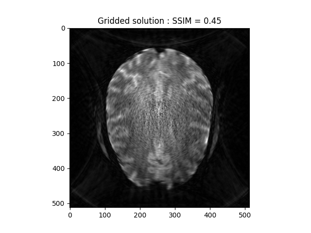 Gridded solution : SSIM = 0.45